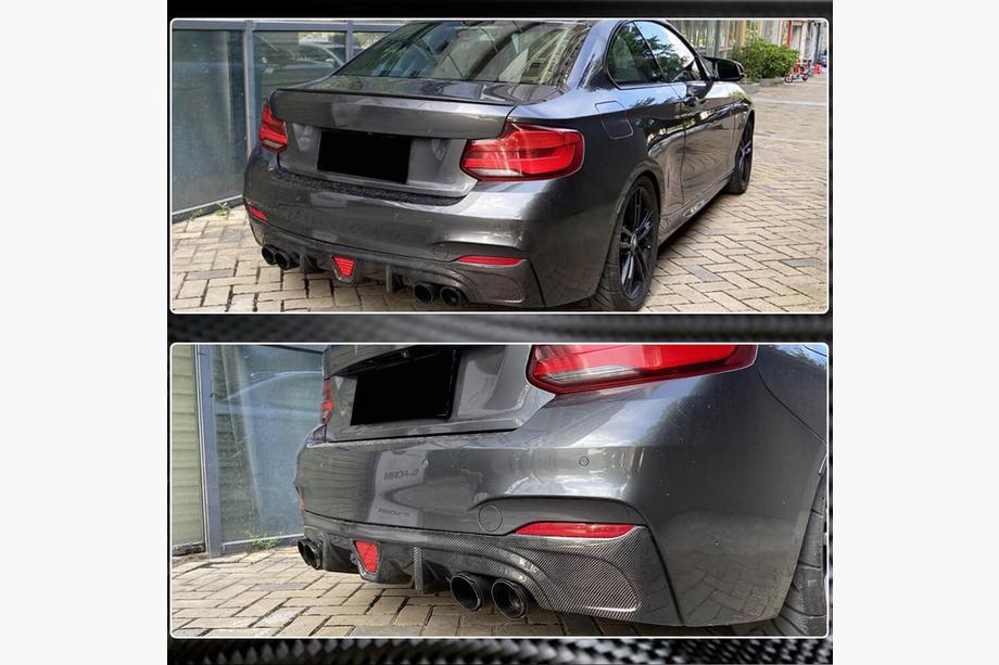 BMW 2 Series F22/F23 2014-2021 Heckdiffusor V2 für F22/F23 M-Sport, Carbon Foto 4