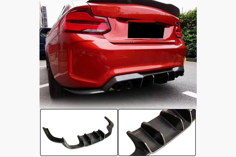 BMW 2 Series F22/F23 2014-2021 Heckdiffusor V1 für F87 M2/M2C, Carbon Image