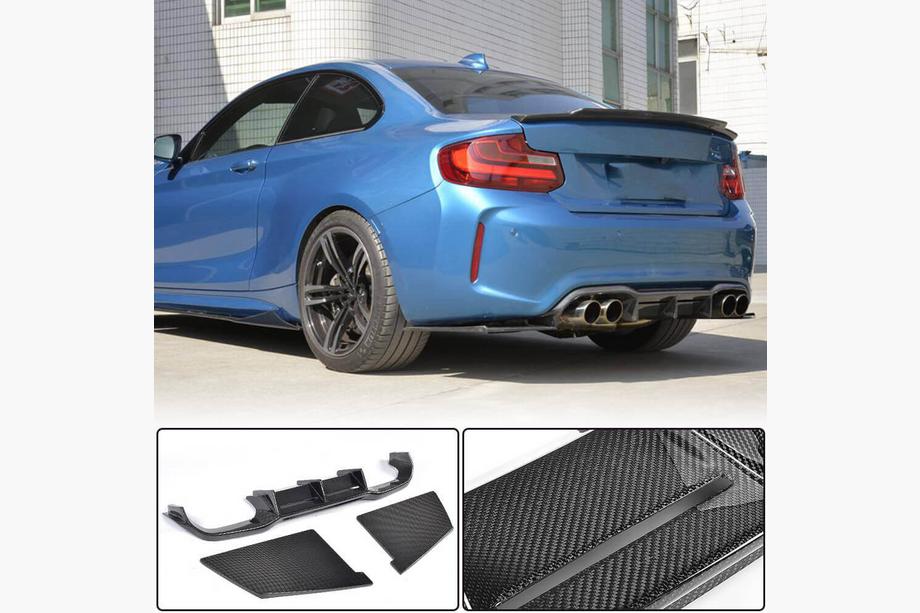 BMW 2 Series F22/F23 2014-2021 Heckdiffusor Carbon V4 (für F87) Image