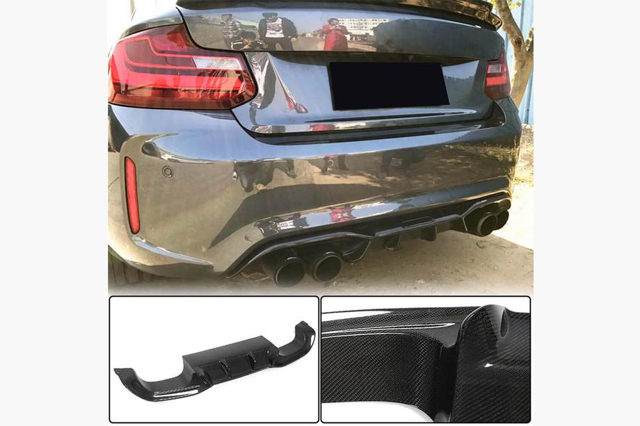 BMW 2 Series F22/F23 2014-2021 Heckdiffusor V4 für F87 M2/M2C, Carbon Image
