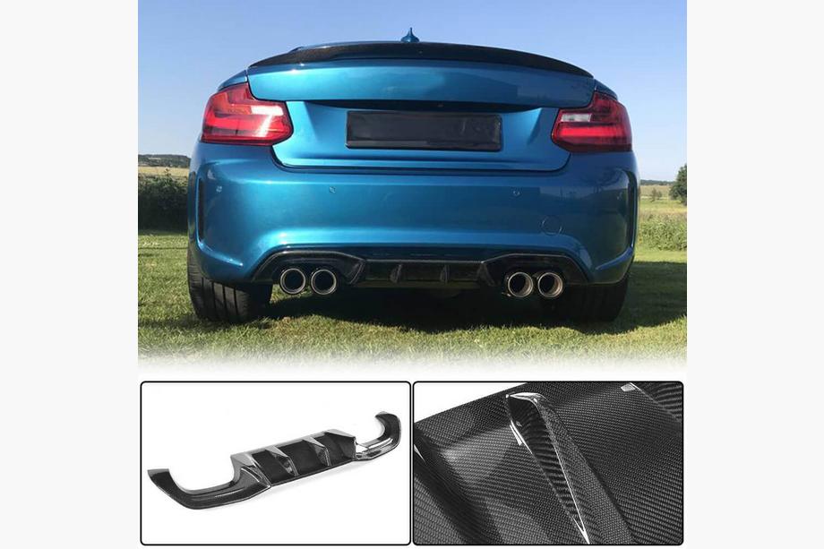BMW 2 Series F22/F23 2014-2021 Heckdiffusor V6 (für F87 M2/M2C, Carbon) Image