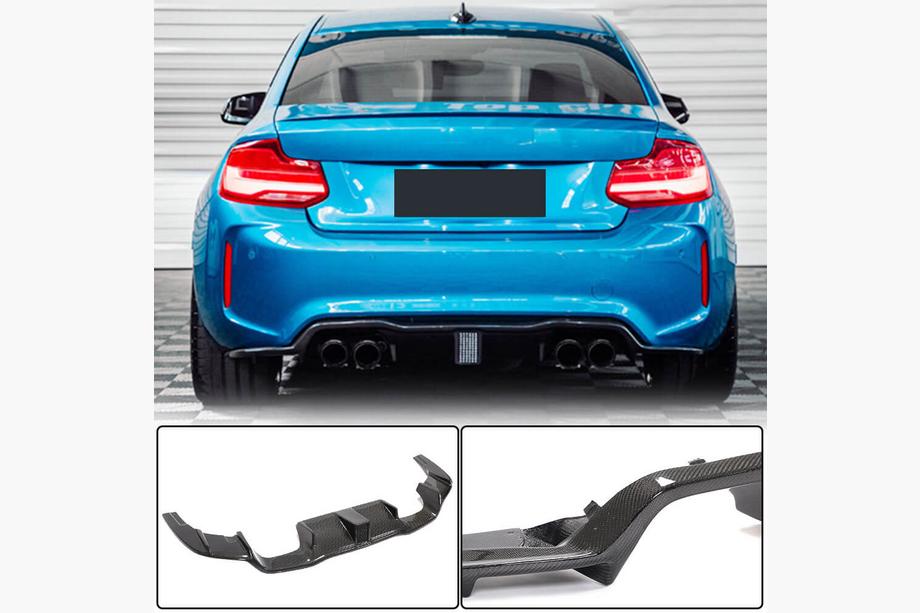 BMW 2 Series F22/F23 2014-2021 Heckdiffusor V7 (für F87 M2/M2C, Carbon) Image