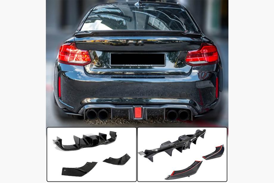 BMW 2 Series F22/F23 2014-2021 Heckdiffusor V8 (für F87 M2/M2C, Carbon) Foto 1