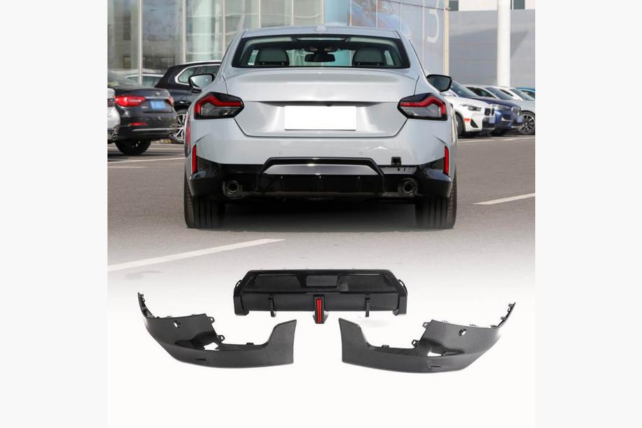 BMW 2 Series G42 2021- Heckdiffusor V1 (für M-Sport, Carbon) Image