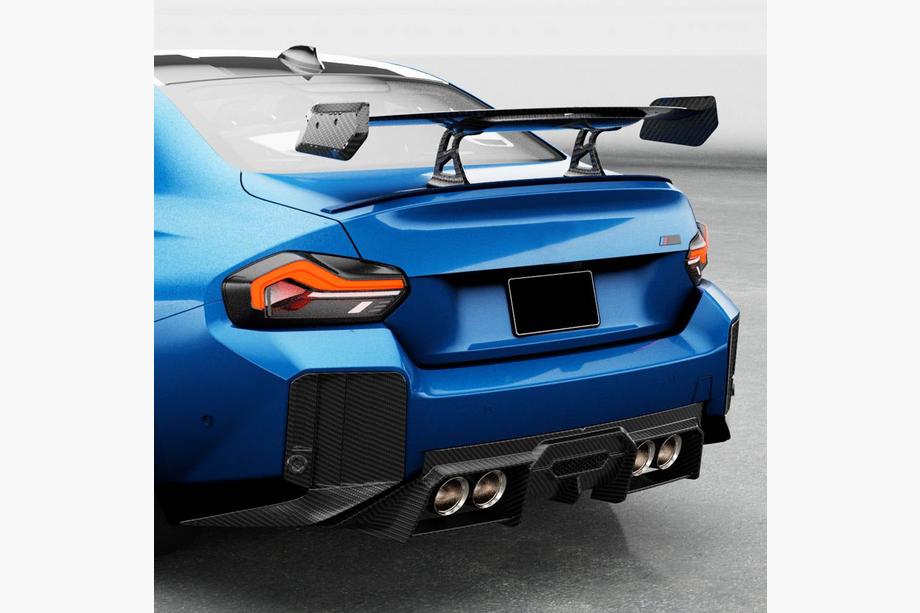 BMW 2 Series G42 2021- Heckdiffusor V2 (für G87, Carbon) Foto 3