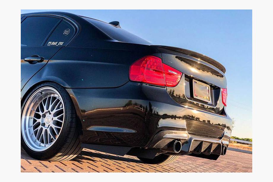 BMW 3 Series E90/E91 2005-2011 Heckdiffusor V1 für E90 M-Sport, Carbon Foto 3