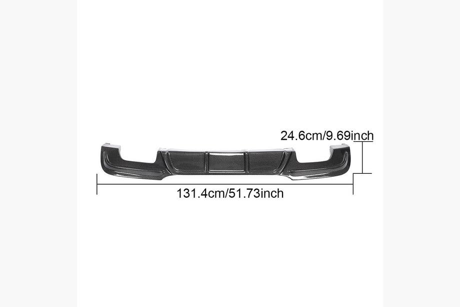 BMW 3 Series E90/E91 2005-2011 Heckdiffusor V1 für E90 M-Sport, Carbon Foto 12