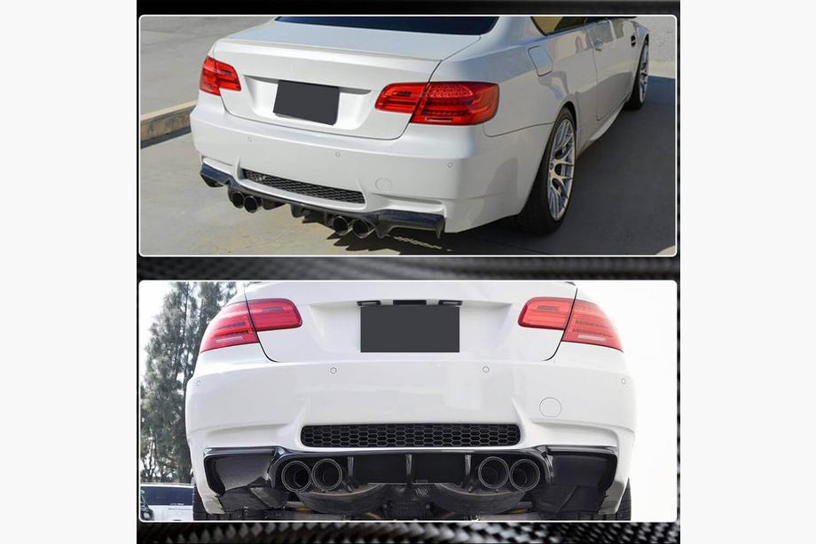BMW 3 Series E90/E91 2005-2011 Heckstoßstangendiffusor FRP V5 (für E92/E93 M3) Image