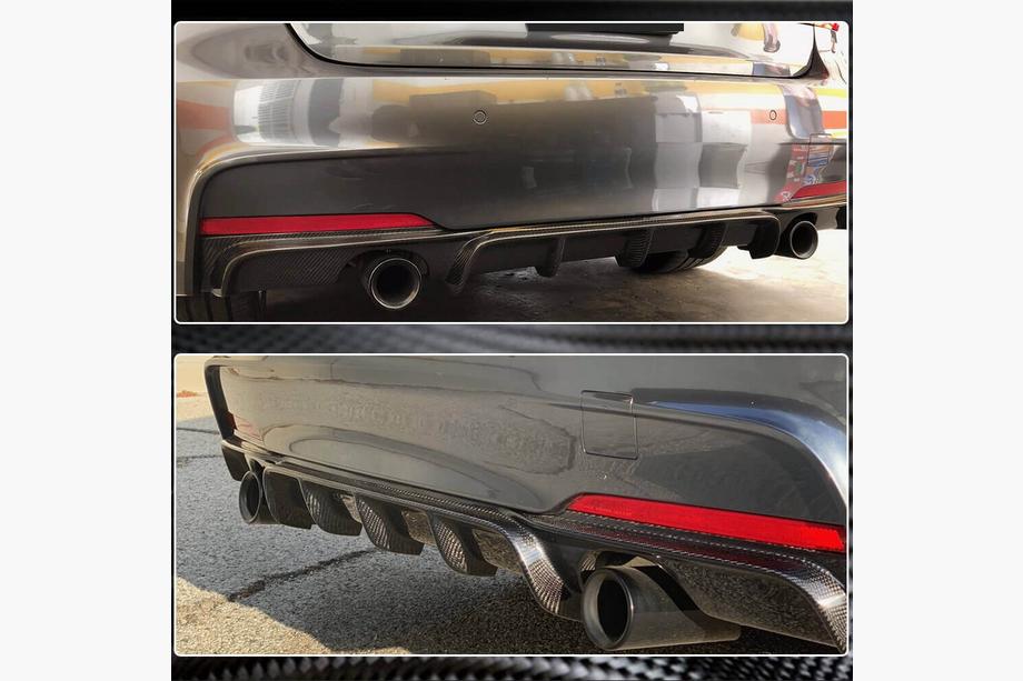 BMW 3 Series F30/F31 2012-2019 Heckdiffusor V1 für F30 M-Sport, Carbon Foto 5