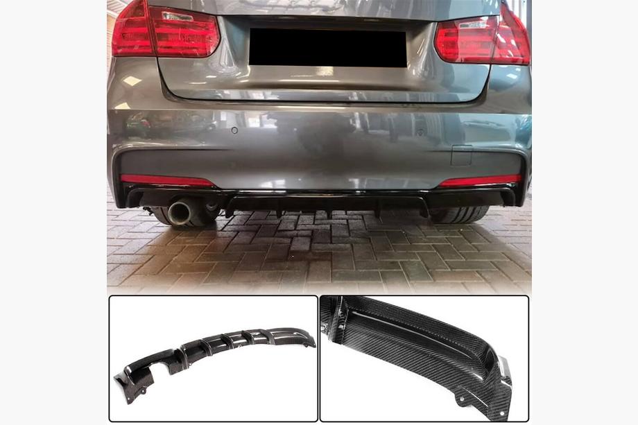BMW 3 Series F30/F31 2012-2019 Heckdiffusor V3 (für F30 M-Sport, Carbon) Image