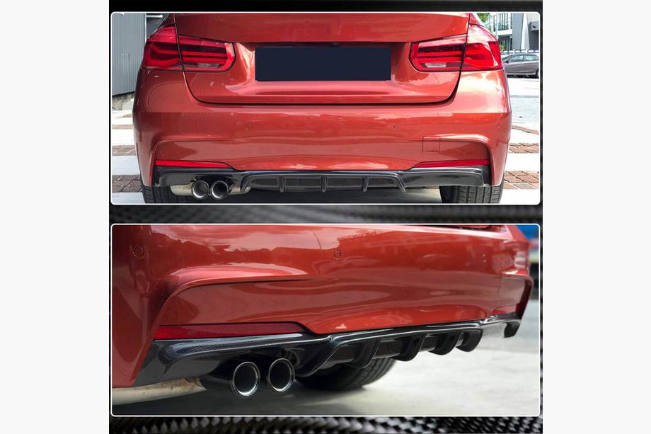 BMW 3 Series F30/F31 2012-2019 Heckstoßstangendiffusor ABS V7 (für M-Sport) Foto 3