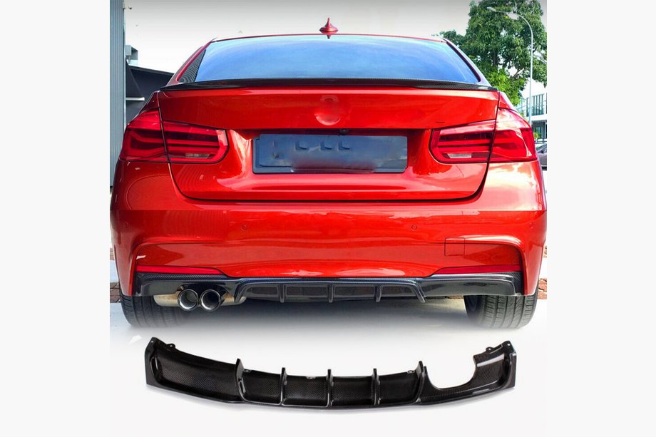 BMW 3 Series F30/F31 2012-2019 Heckstoßstangendiffusor FRP V8 (für M-Sport) Foto 1