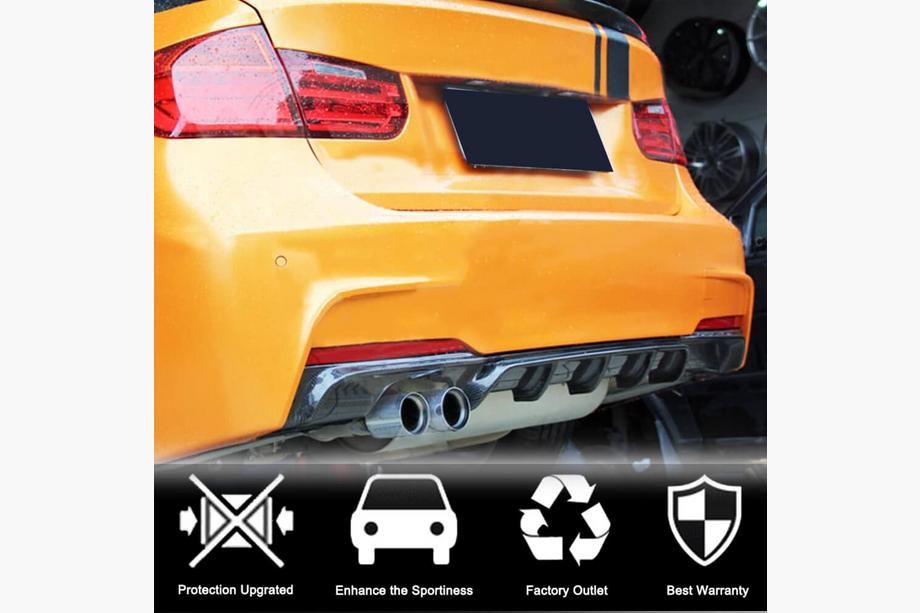 BMW 3 Series F30/F31 2012-2019 Heckstoßstangendiffusor FRP V8 (für M-Sport) Foto 2