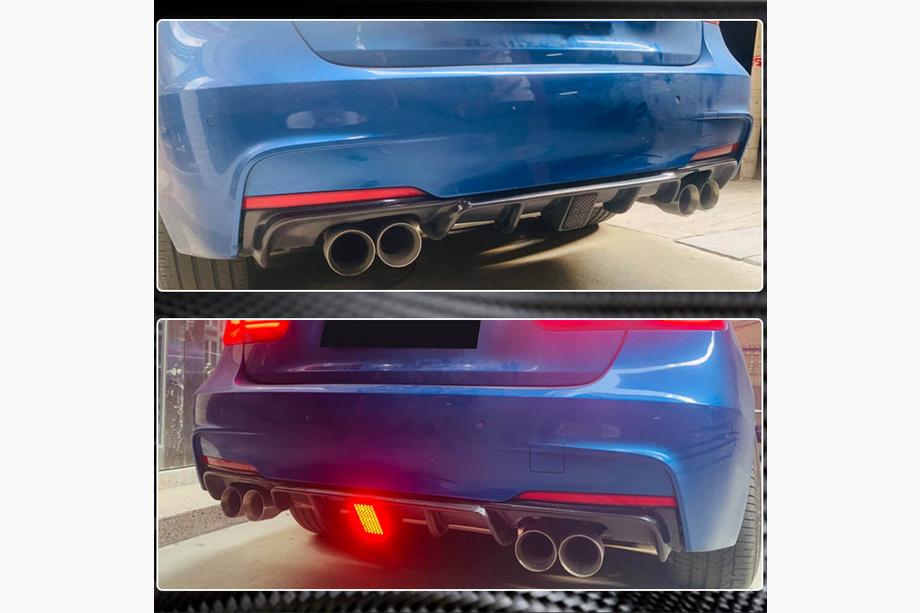 BMW 3 Series F30/F31 2012-2019 Heckdiffusor V2 für F30 M-Sport, Carbon Foto 12