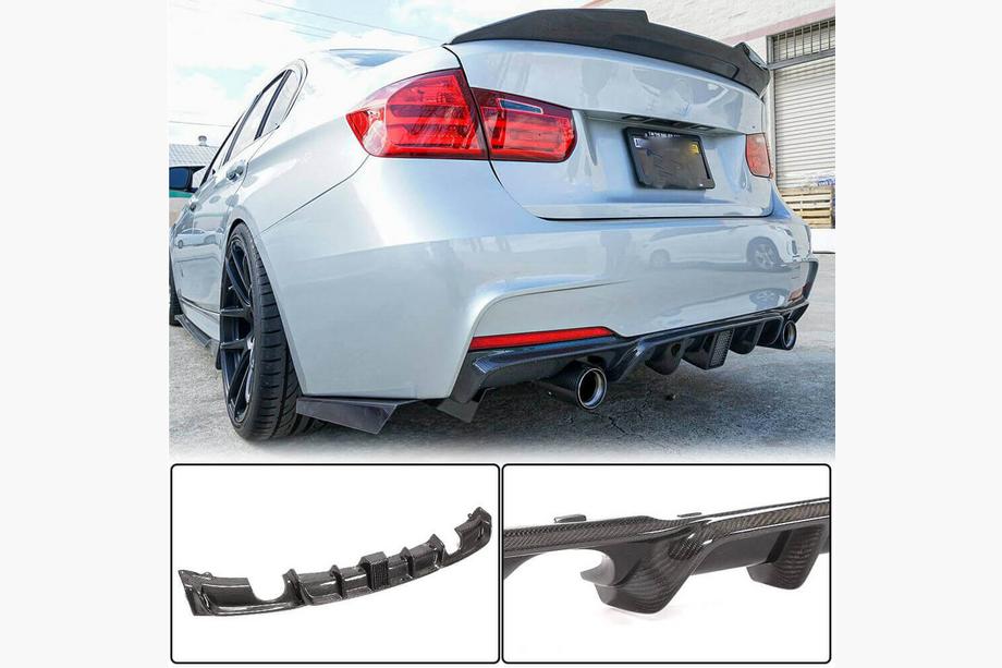 BMW 3 Series F30/F31 2012-2019 Heckdiffusor V2 für F30 M-Sport, Carbon Foto 14