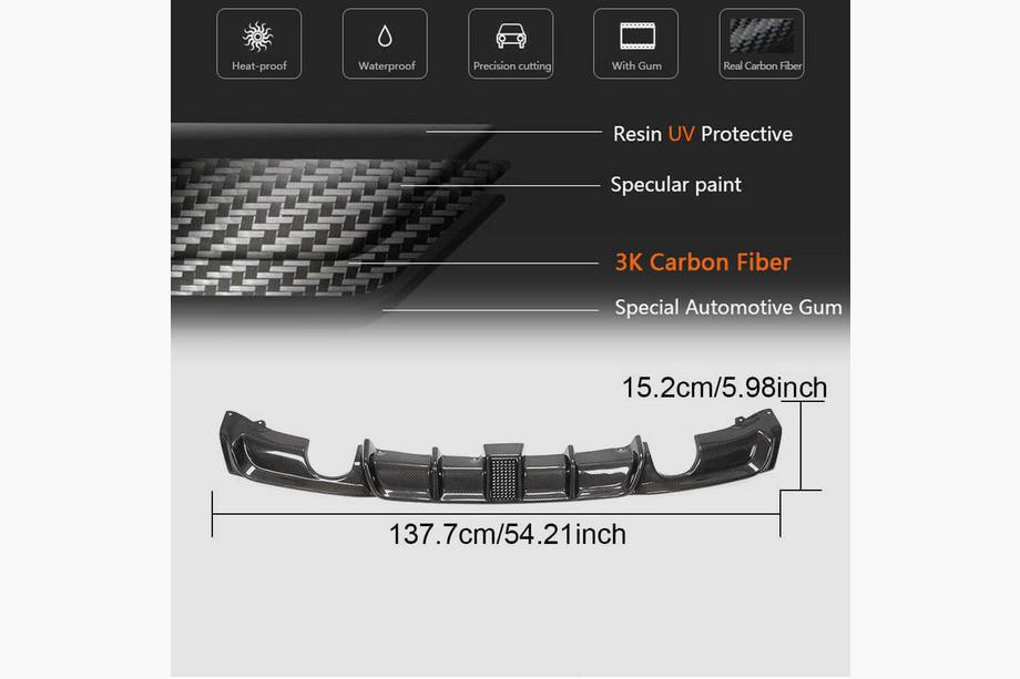 BMW 3 Series F30/F31 2012-2019 Heckdiffusor Carbon V11 (für M-Sport) Foto 8