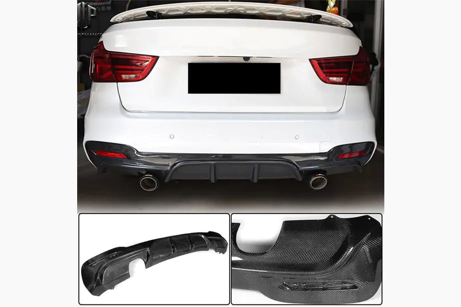 BMW 3 Series F34 2013–2020 Heckdiffusor V2 für F34 M-Sport, Carbon Foto 2