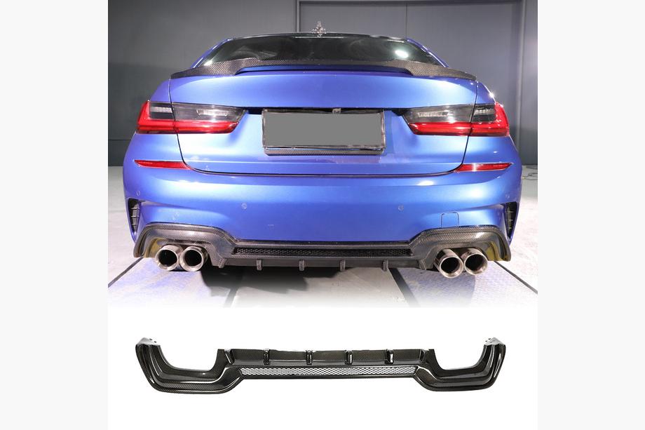 BMW 3 Series G20/G21 2018- Heckdiffusor V2 (für M-Sport 2018-2022, Carbon) Foto 1
