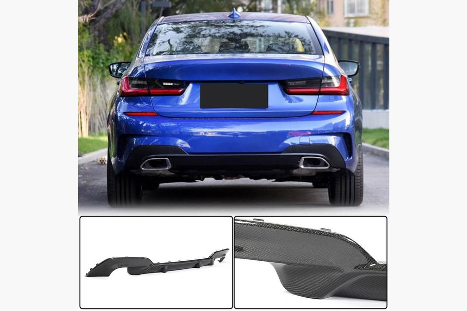 BMW 3 Series G20/G21 2018- Heckdiffusor V5 für M-Sport 2018-2022, Carbon Image