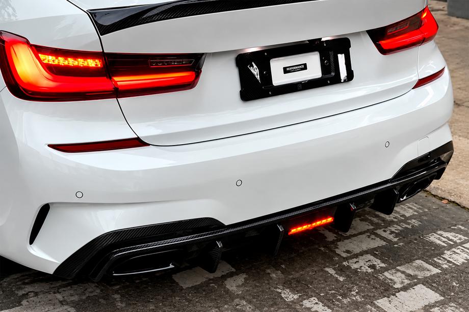 BMW 3 Series G20/G21 2018- Heckdiffusor V6 (für M-Sport 2018-2022, Carbon) Image