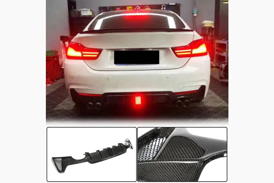 BMW 4 Series F32/F33/F36 2012-2020 Heckdiffusor V7 (für M-Sport, Carbon) Image