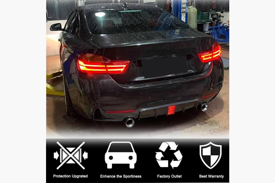 BMW 4 Series F32/F33/F36 2012-2020 Heckdiffusor V8 (für M-Sport, Carbon) Foto 12