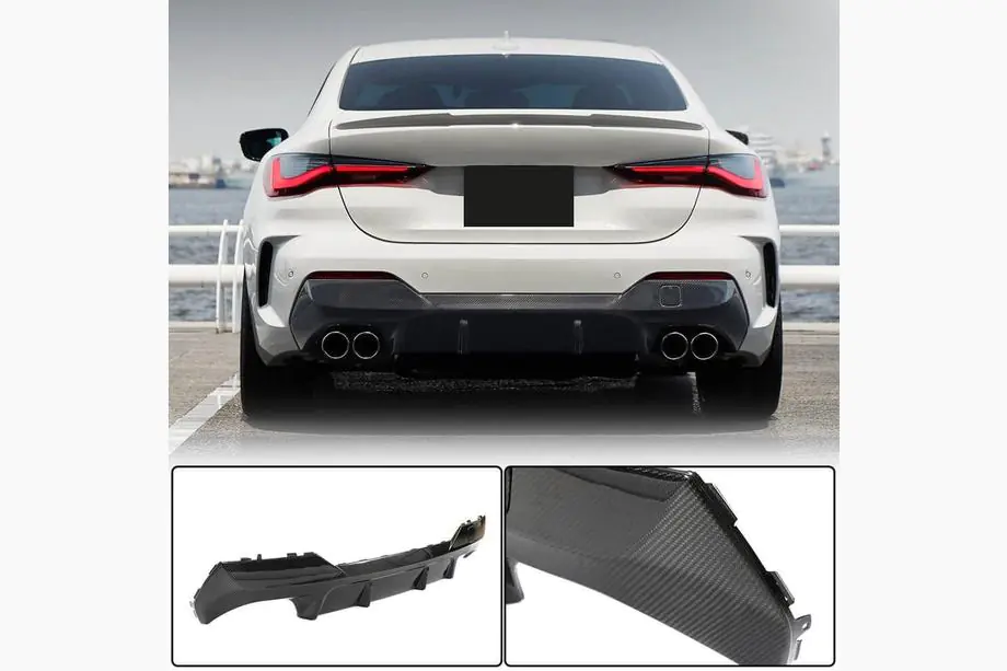 BMW 4 Series G22/23/26 2020- Heckdiffusor V2 für G22/G23 M-Sport, Carbon Image