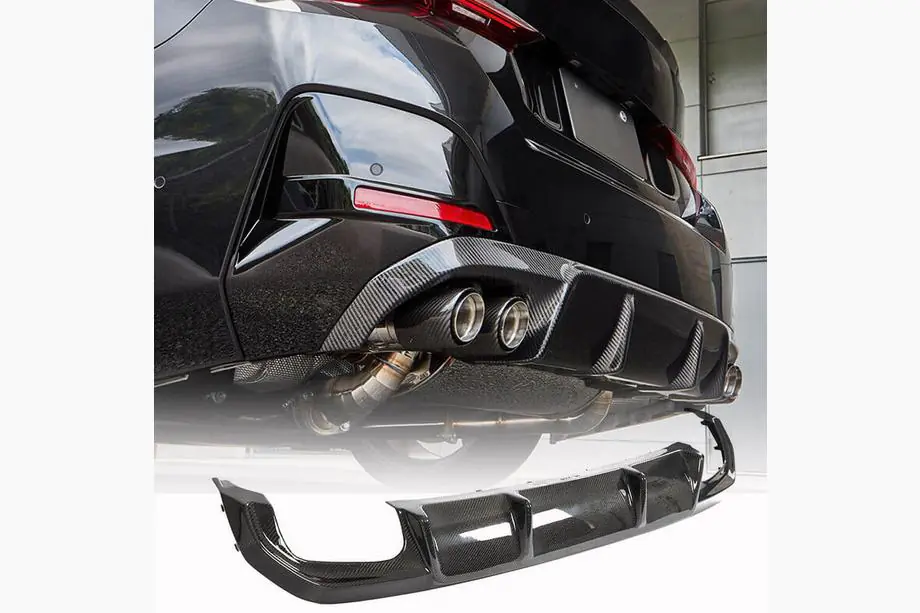 BMW 4 Series G22/23/26 2020- Heckdiffusor V2 (für G26 M-Sport, Carbon) Foto 1