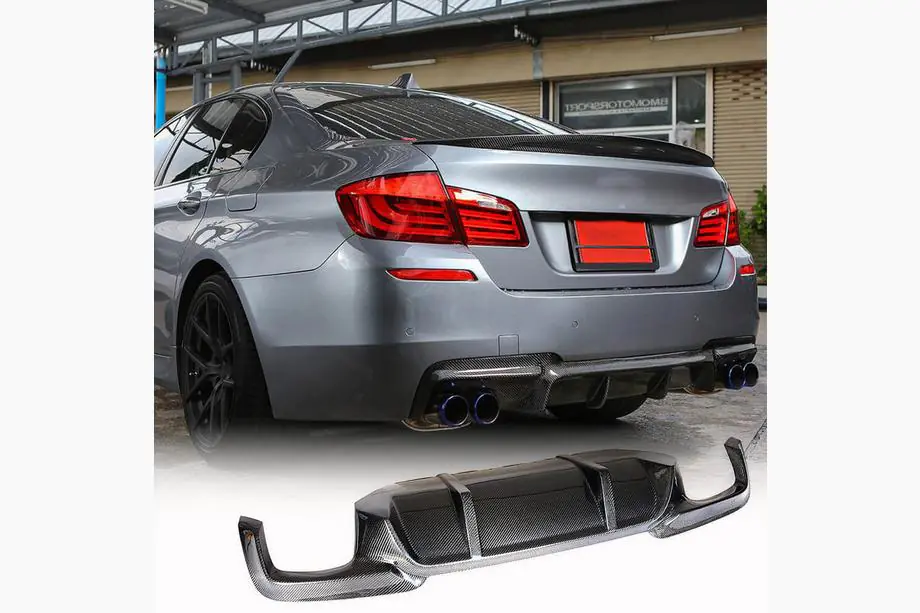 BMW 5 Series F10/F11 2010–2016 Heckdiffusor V1 für F10 M-Sport, Carbon Image