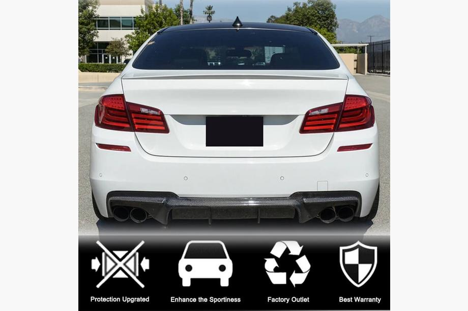 BMW 5 Series F10/F11 2010–2016 Heckdiffusor V3 für F10 M-Sport, Carbon Foto 2