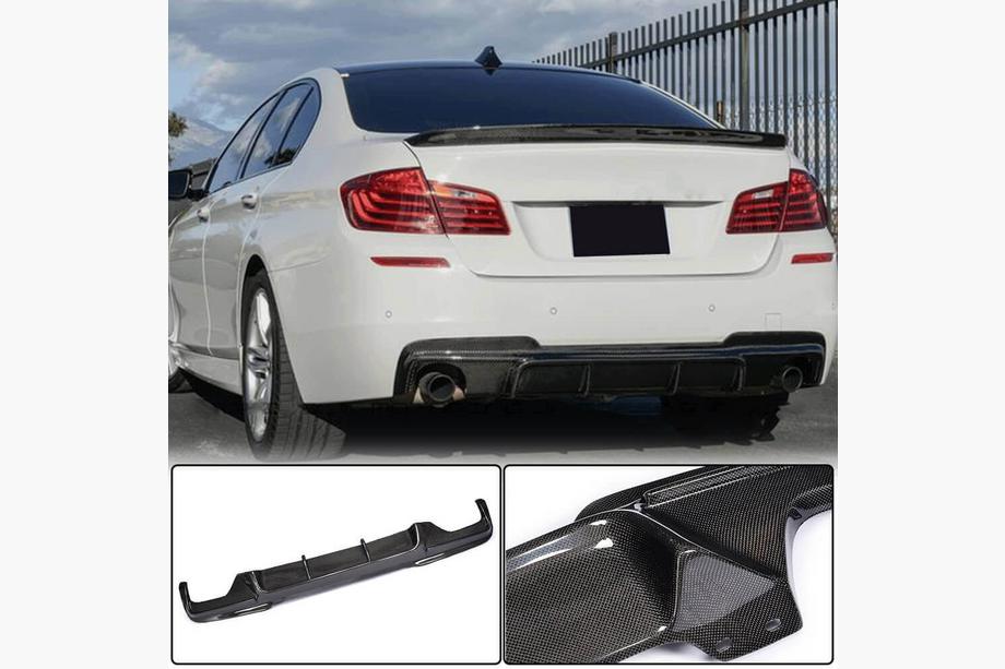 BMW 5 Series F10/F11 2010–2016 Heckstoßstangendiffusor Carbon V5 (M-Sport) Image
