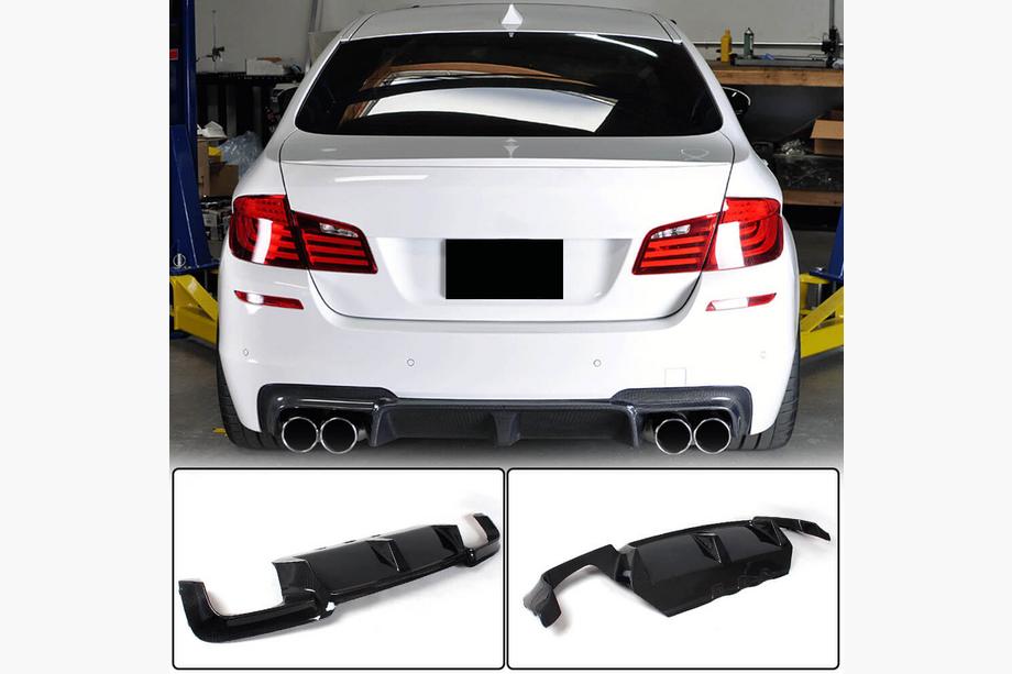 BMW 5 Series F10/F11 2010–2016 Heckstoßstangendiffusor Carbon V7 (für M5) Image