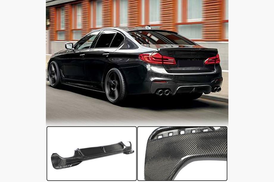 BMW 5er G30/G31 2017–2023 Heckdiffusor V3 für M-Sport/M5 F90 (Carbon) Image