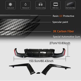Heckstoßstangen-Diffusor V5 (für M-Sport/M5 F90, Carbon) BMW 5er G30/G31 2017–2023 Foto 3