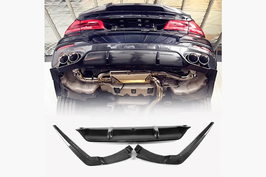 BMW 5er G30/G31 2017–2023 Heckdiffusor V6 (für M-Sport, Carbon) Image