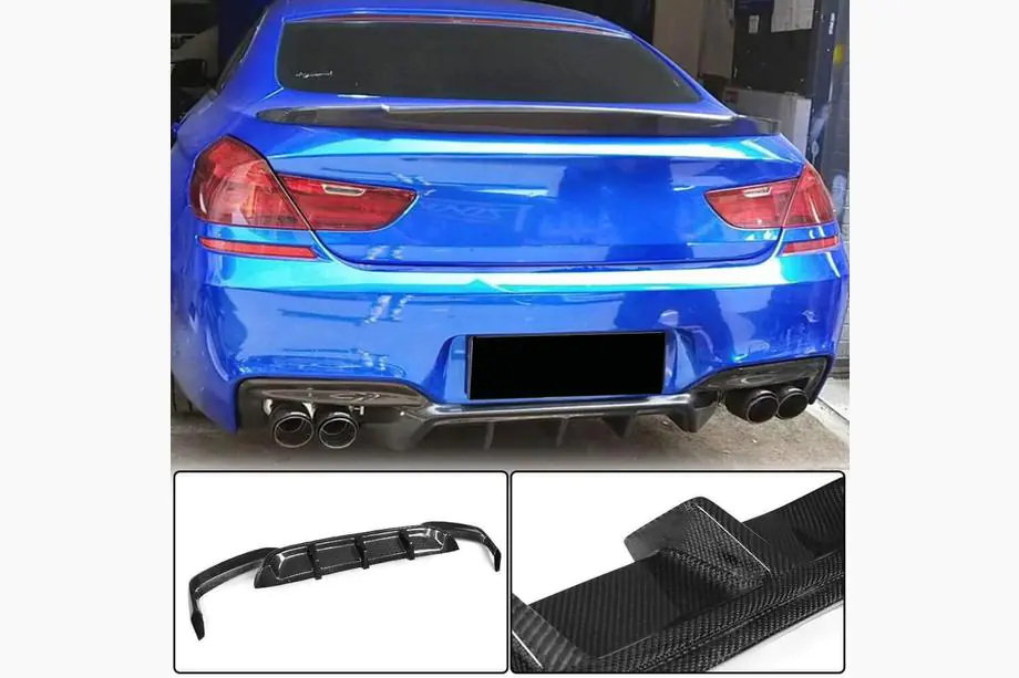 BMW 6 Series F12/F13/F06 2011-2018 Heckdiffusor V1 für M-Sport/M6, Carbon Image
