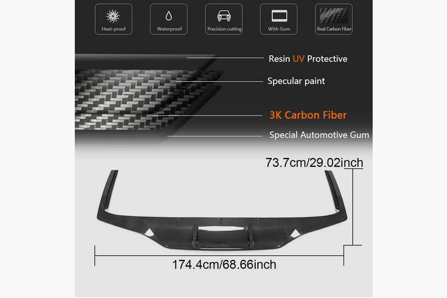 BMW 7 Series G11/G12 2015-2022 Heckdiffusor Carbon (für M-Sport 2019-2022, Carbon) Foto 4
