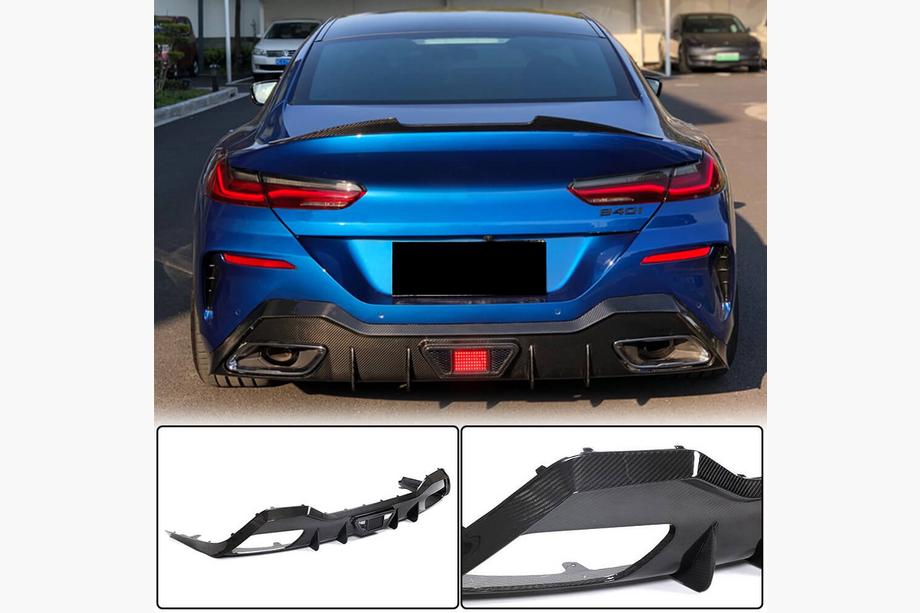 BMW 8 Series G14/G15/G16 2018- Heckdiffusor V1 für G16 M-Sport, Carbon Foto 1
