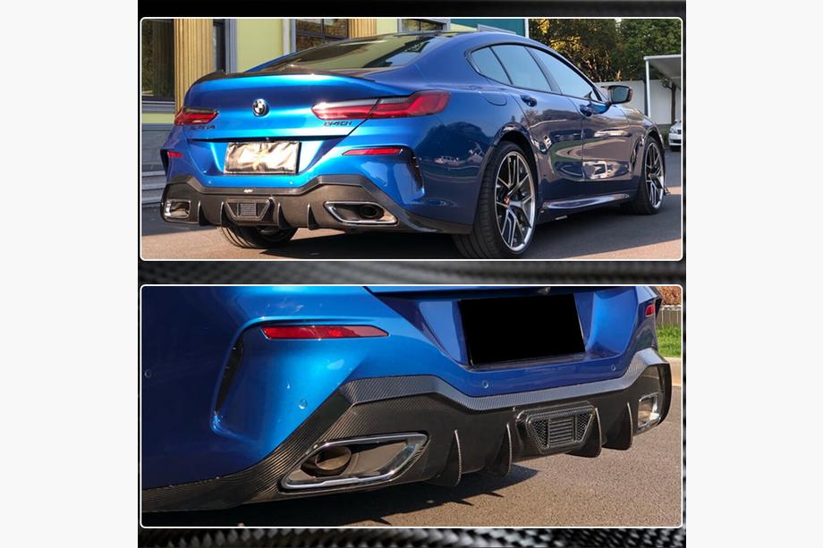 BMW 8 Series G14/G15/G16 2018- Heckdiffusor V1 für G16 M-Sport, Carbon Foto 5
