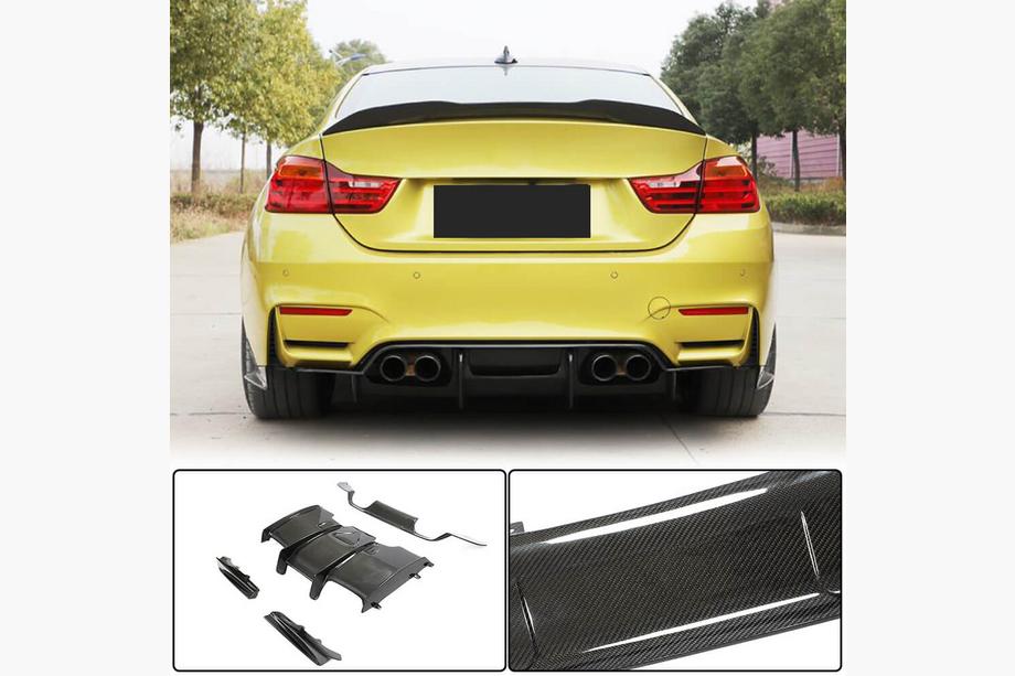 BMW 3 Series F30/F31 2012-2019 Heckdiffusor V1 (für F80, Carbon) Image