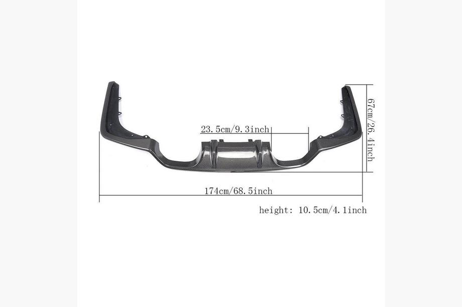 BMW 3 Series F30/F31 2012-2019 Heckdiffusor V3 (für F80, Carbon) Foto 7