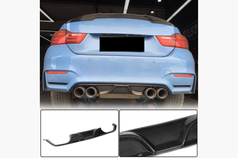 BMW 3 Series F30/F31 2012-2019 Heckstoßstangendiffusor V7 (für F80, Carbon) Foto 1