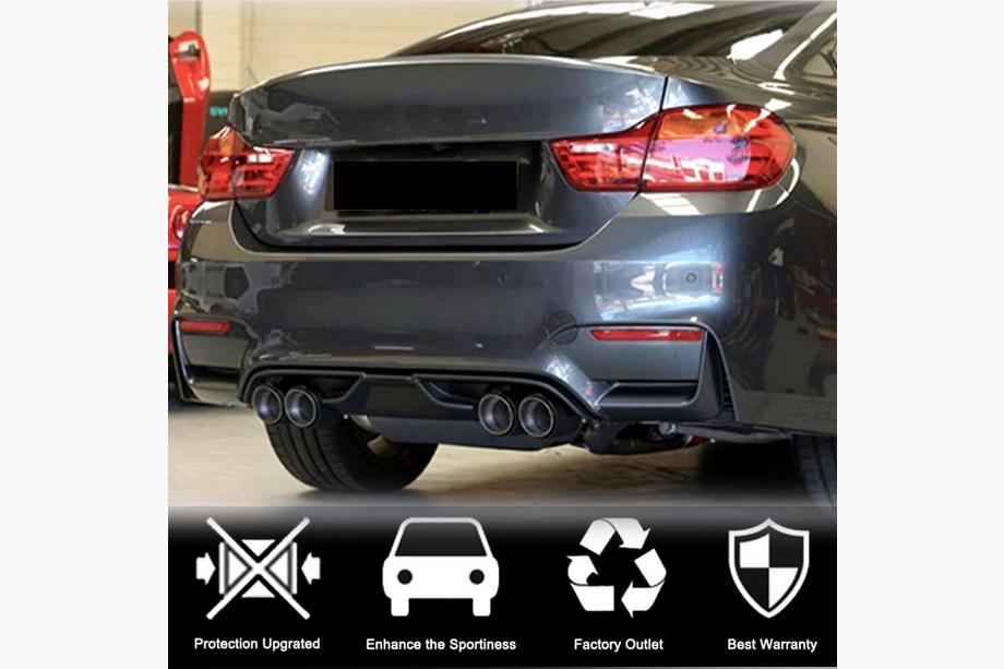 BMW 3 Series F30/F31 2012-2019 Heckstoßstangendiffusor V7 (für F80, Carbon) Foto 2