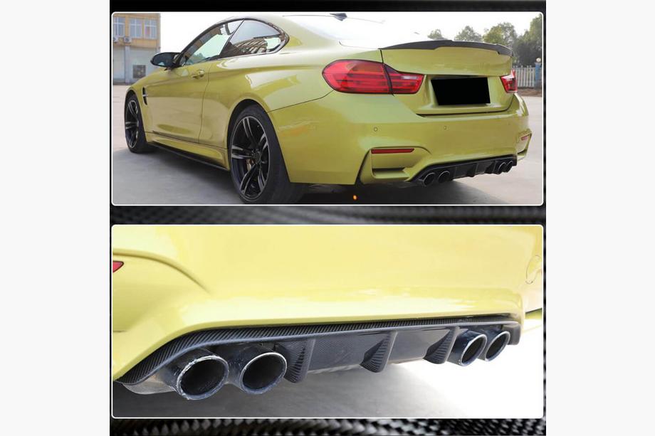 BMW 3 Series F30/F31 2012-2019 Heckdiffusor V10 (für F80, Carbon) Image