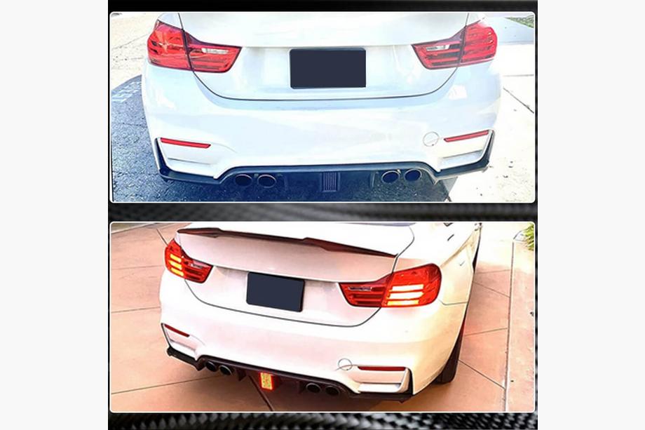 BMW 3 Series F30/F31 2012-2019 Heckdiffusor V12 (für F80, Carbon) Foto 3