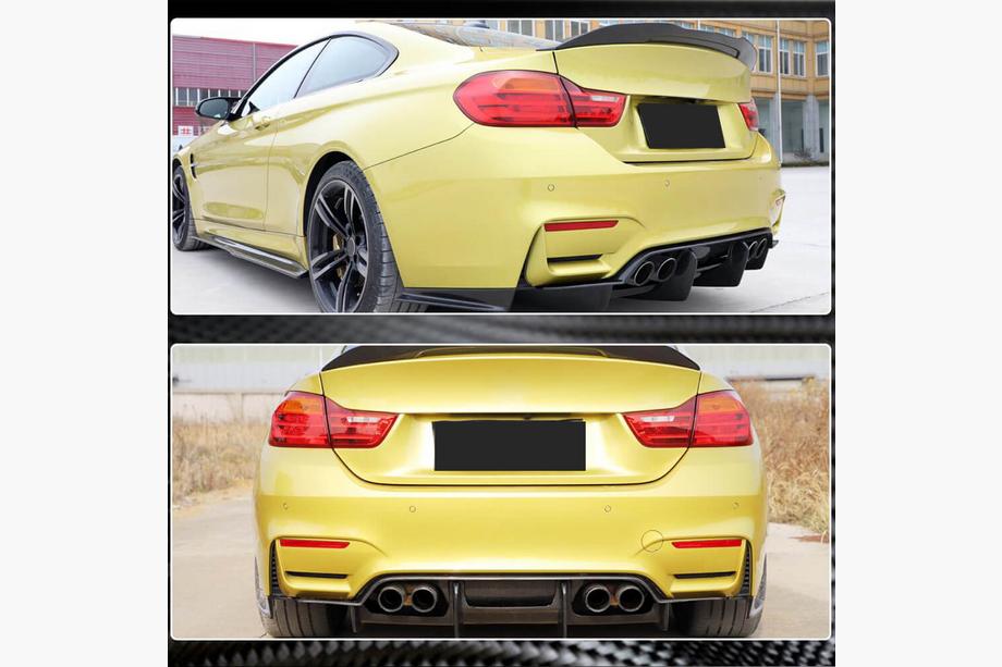 BMW 4 Series F32/F33/F36 2012-2020 Heckdiffusor V1 für F82/F83, Carbon Foto 3
