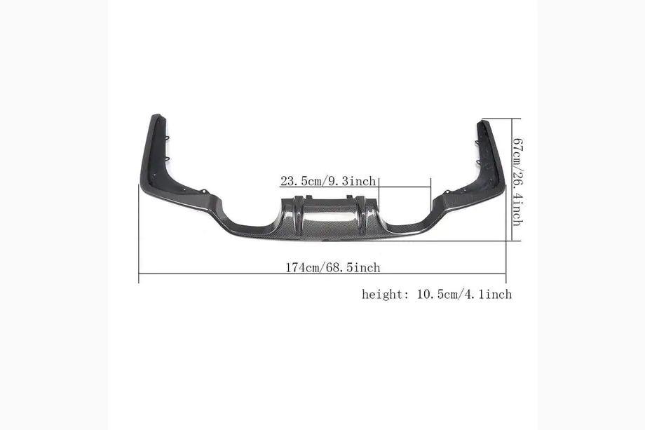 BMW 4 Series F32/F33/F36 2012-2020 Heckdiffusor V2 (für F82/F83, Carbon) Image