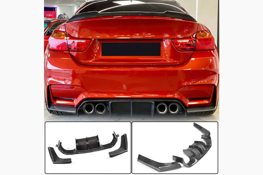 BMW 4 Series F32/F33/F36 2012-2020 Heckdiffusor V6 (für F82/F83, Carbon) Foto 2