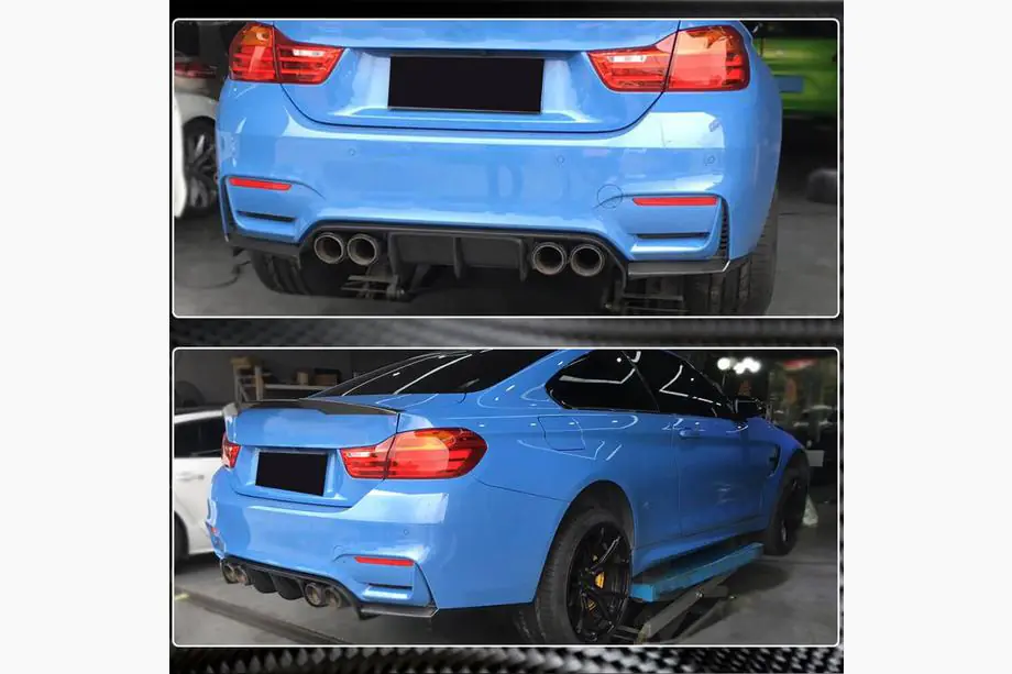 BMW 4 Series F32/F33/F36 2012-2020 Heckdiffusor V6 (für F82/F83, Carbon) Foto 4