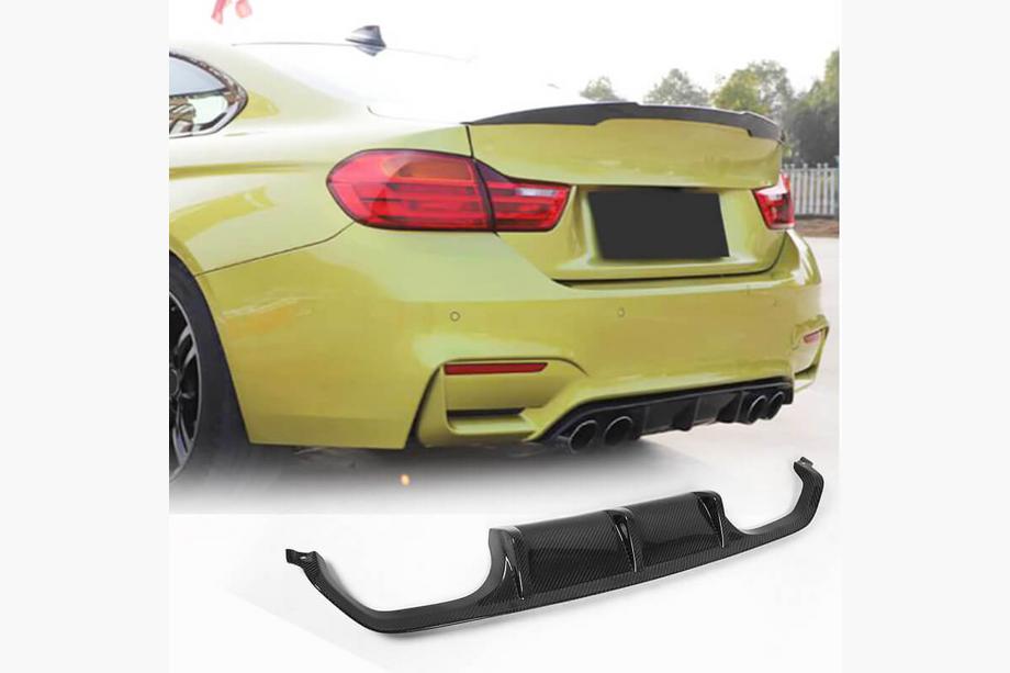 BMW 4 Series F32/F33/F36 2012-2020 Heckstoßstangendiffusor FRP V15 (für F82/F83) Foto 1